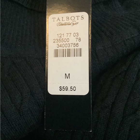 NEW WITH TAGS, M patterned black sweater - Picture 3 of 4